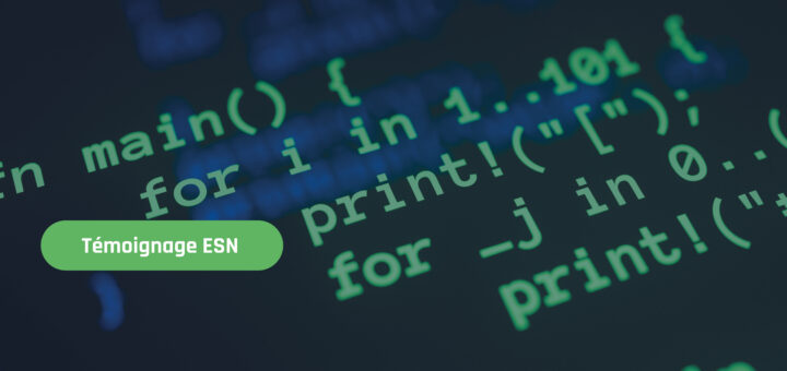 Lignes de code html sur écran ordinateur